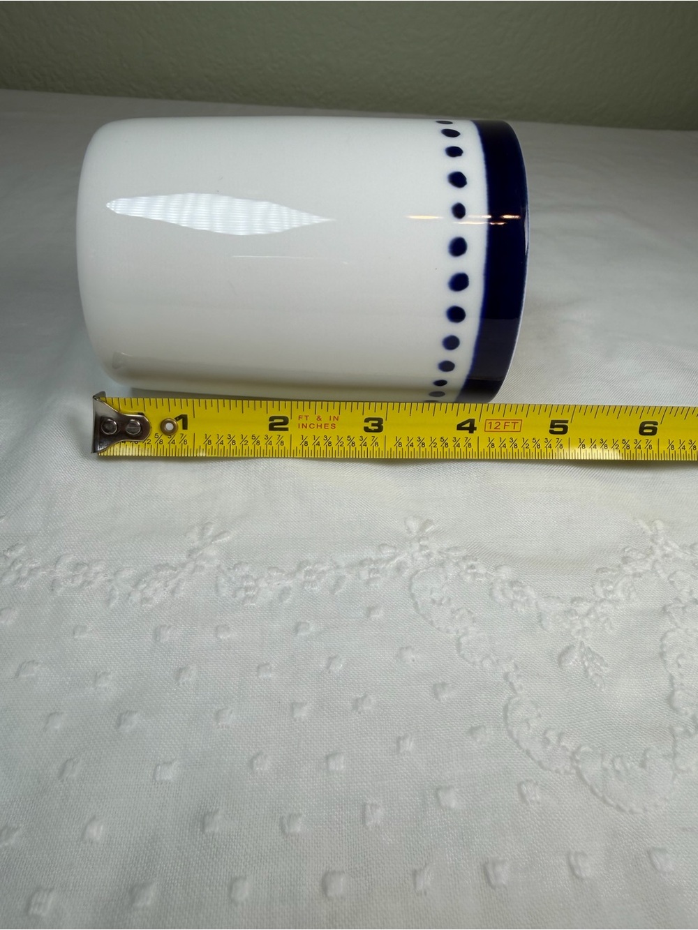 Kate Spade Lenox Charlotte Street East Set of 6 Navy Dot Mugs - Picture 9 of 11